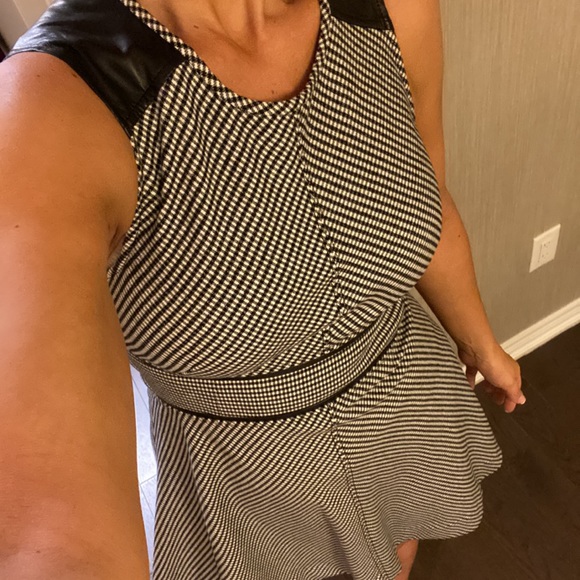 Derek Lam 10 Crosby Houndstooth Fit & Flare Dress Sz 6 - Picture 5 of 6